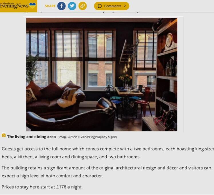 Boutique City Centre Flat By City Superhost Manchester Esterno foto